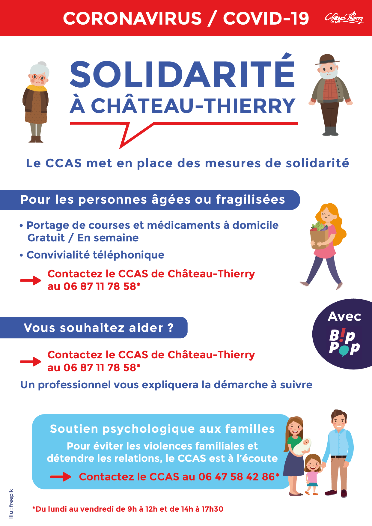 COVID-19 : Mesures de solidarité | Château-Thierry